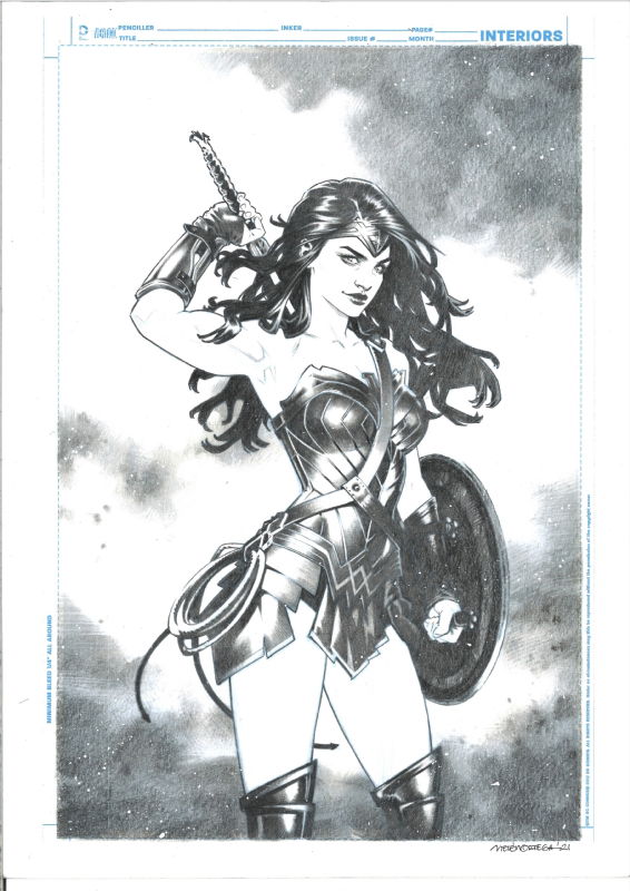 Wonder Woman, in Luc Guilmot's Ortega Belen Comic Art Gallery Room