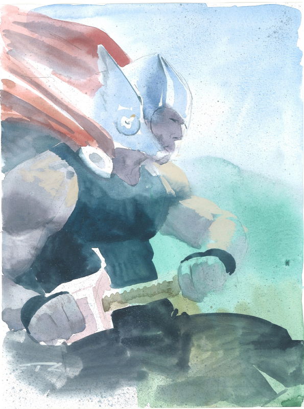 Thor In Luc Guilmots Esad Ribic Comic Art Gallery Room 0841