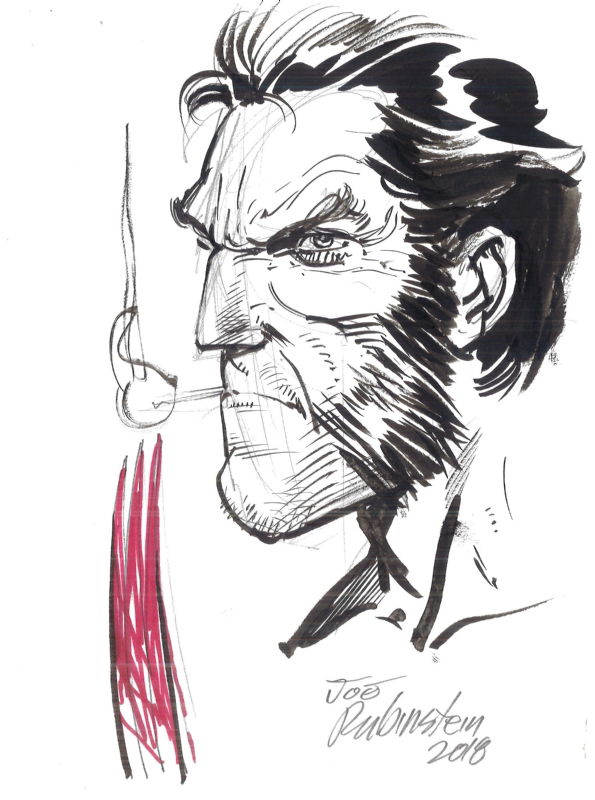 Wolverine, in Luc Guilmot's Joseph Rubinstein Comic Art Gallery Room