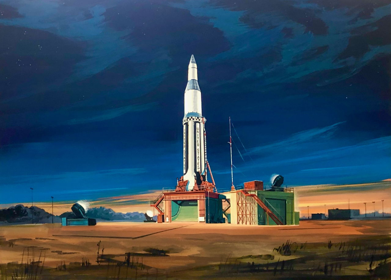 Carl Zoschke, Saturn 1 concept art, in Bruce W's Carl Zoschke Comic Art ...