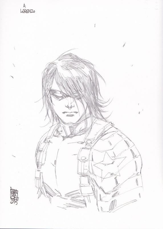 Giuseppe Camuncoli - Winter Soldier, In Lorenzo Fabricci's Sketchs And 