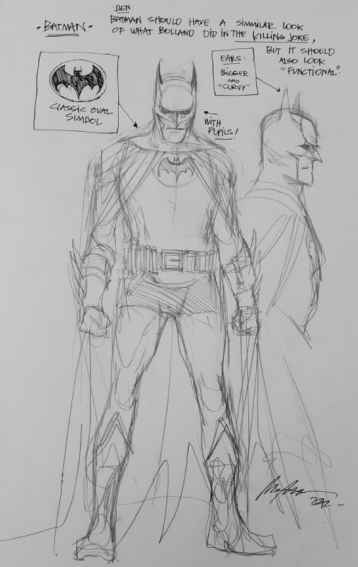 Batman character study Rafael Albuquerque, in MICHAEL FERRELL's Batman  Gallery Comic Art Gallery Room