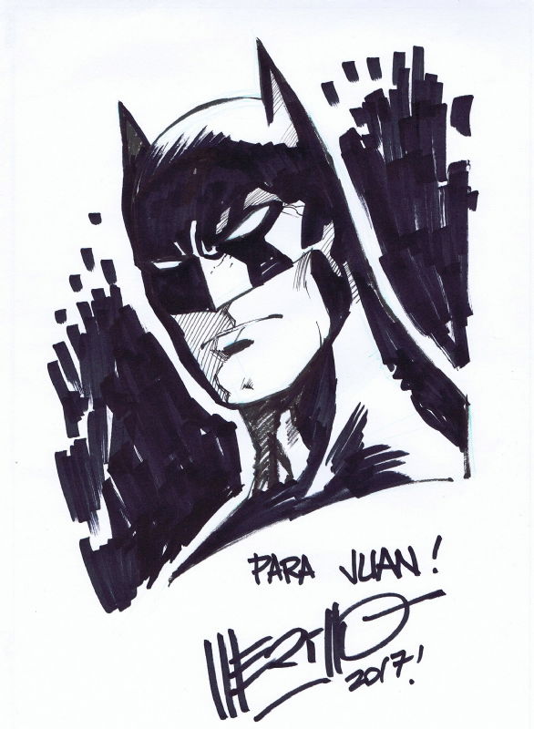 MERINO: BATMAN, in LOS BROS PORTILLO's 01 DIBUJOS Comic Art Gallery Room