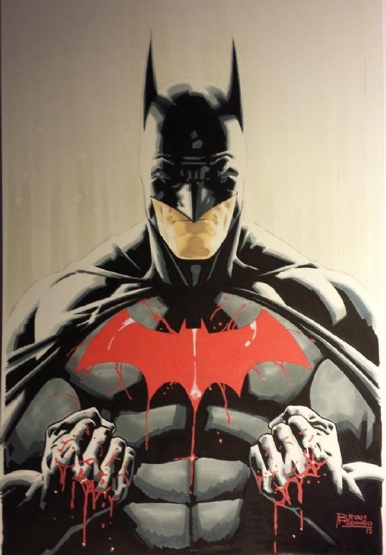 Bloody Batman by Bruno Redondo, in Stéphane S. 's My Pieces Comic Art  Gallery Room