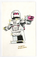 Lego Rom, Spaceknight sketch card by Jolyon Yates Comic Art