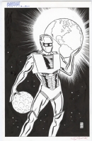 Rom, Spaceknight illustration by Michael Allred Comic Art