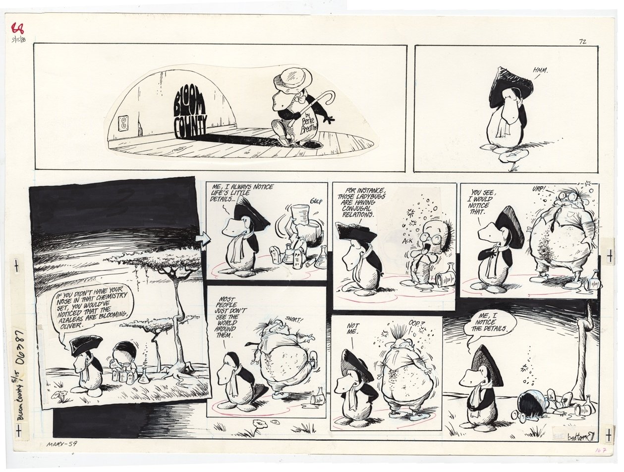 Bloom County Sunday Strip By Berkeley Breathed In Chris Ryall S Berkeley Breathed