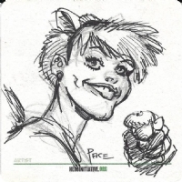 Richard Pace - Squirrel Girl - 2019 Drink & Draw sketch Comic Art