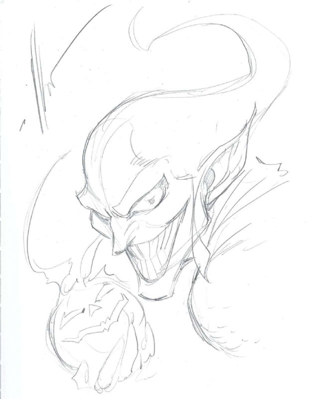 Ale Garza - Green Goblin - 2018 sketch, in Erich M's Windows of Ditko ...