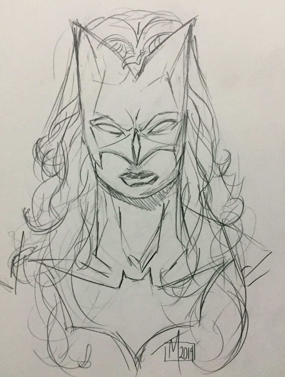 Batwoman By Trevor Mccarthy In Marcio Escoteiros Sketches Comissions Comic Art Gallery Room 8667