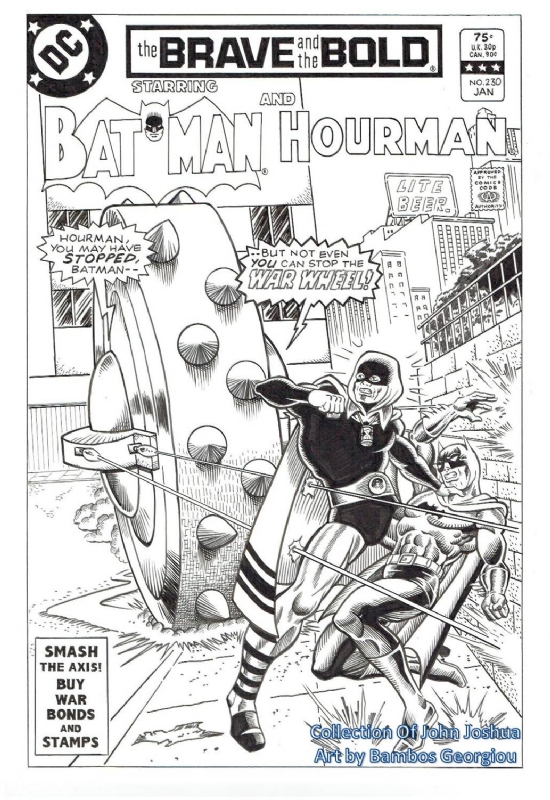 The Brave & The Bold #230 - Batman and Hourman - homage to Amazing Spider-Man #183 Comic Art