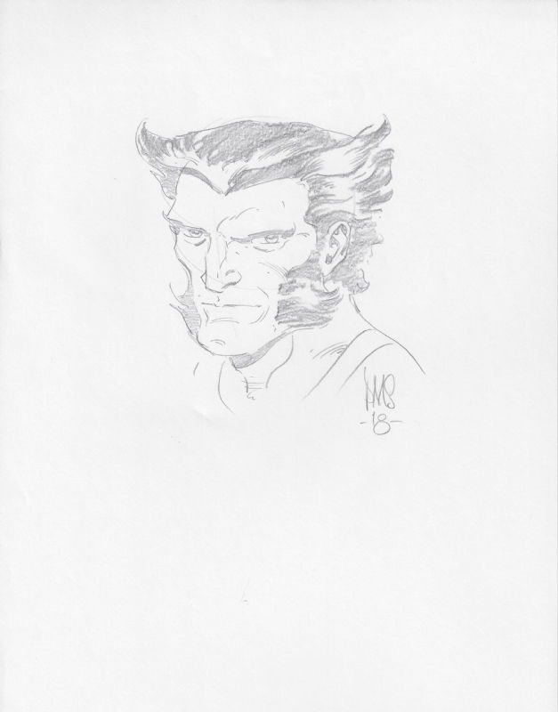 Paul Smith Wolverine Head Sketch, in Edward Chu's My Gallery Comic Art ...