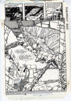 Crisis on Infinite Earths #8 Page #1 Splash by George Perez and Jerry Ordway!  The Death of the Flash!, Comic Art