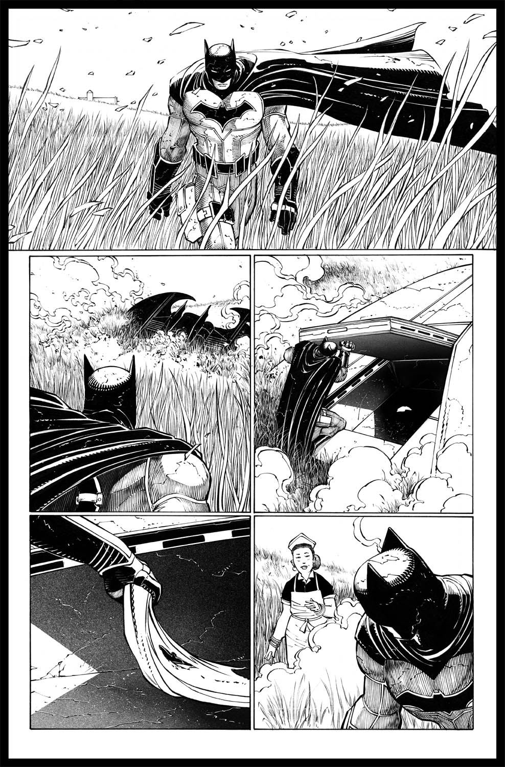 All Star Batman#1 Page #17 by John Romita Jr. and Danny Miki! , in Nick -  Barry - Matt - Hal - Namor's My Eclectic Collection Comic Art Gallery Room