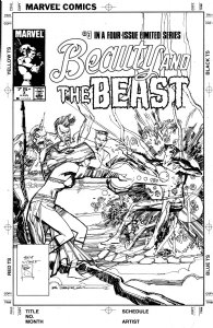 Beauty And The Beast #3 Cover by Bill Sienkiewicz!, Comic Art