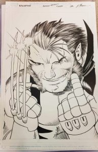 Wolverine #1 by John Romita Jr and Scott Hanna in homage to Wolverine #1 by Frank Miller! 2024 series, Comic Art