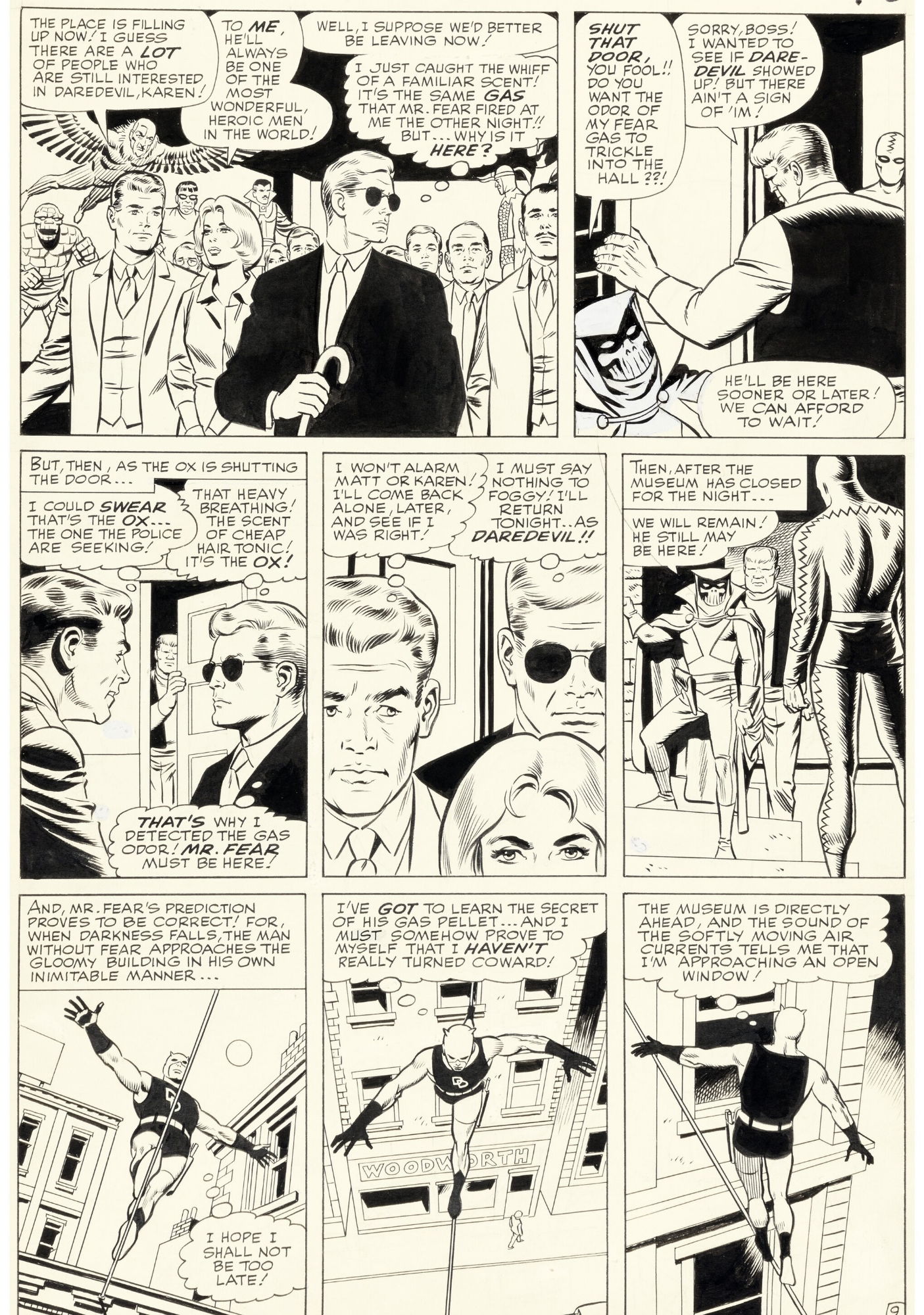 Daredevil #6 Story Page 9 Original Art by Wally Wood! - 1st Appearance ...