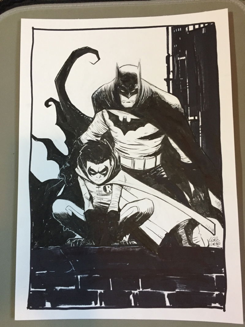 Batman And Robin, In Ian Bontems's 2016 Comic Art Gallery Room