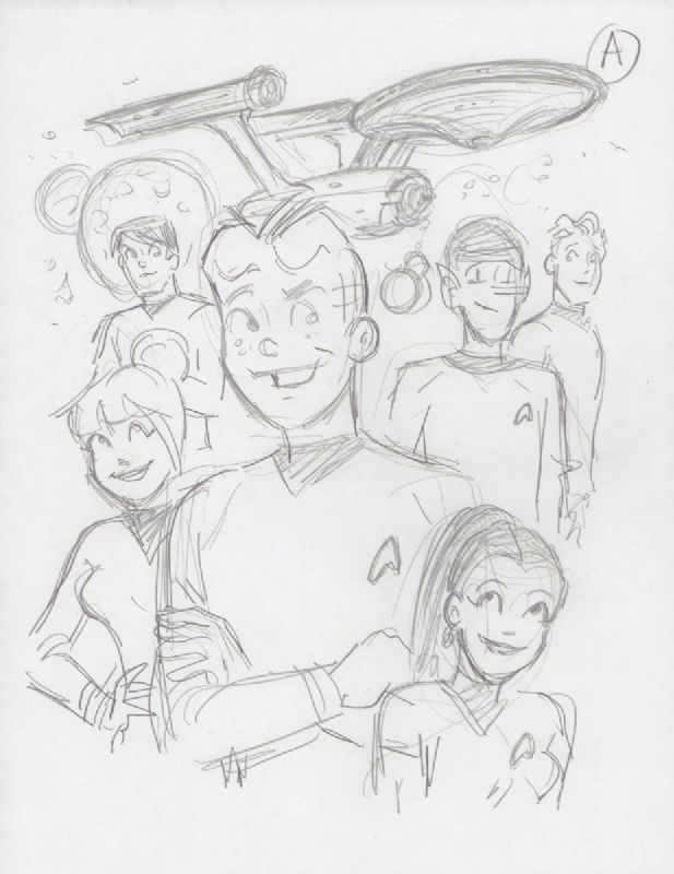 Archie/Star Trek prelim, in Ken Westmeyer's General artwork Comic Art ...