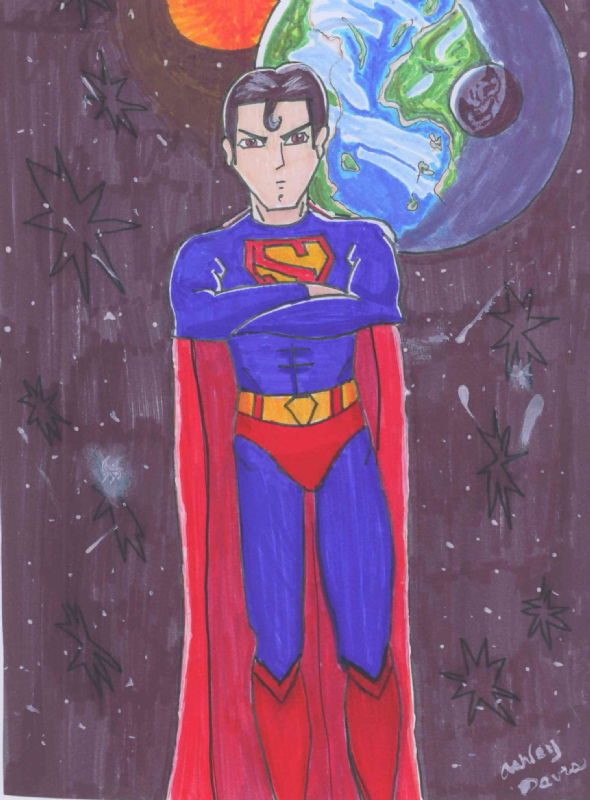 Superman (Manga Style) by Ashley Davis, in Dustin Davis's My Sketch ...