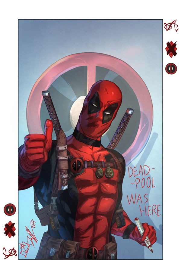 Deadpool Ace Card by David Tuff, in David Tuff's My Original Artwork ...