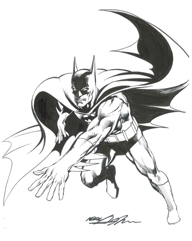 Batman By Neal Adams, In Daryl R's BATMAN !!!!! Comic Art Gallery Room