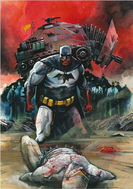 Batman by Mike Huddleston - Dark Knight Returns commission, in Daryl R's  BATMAN !!!!! ? Comic Art Gallery Room
