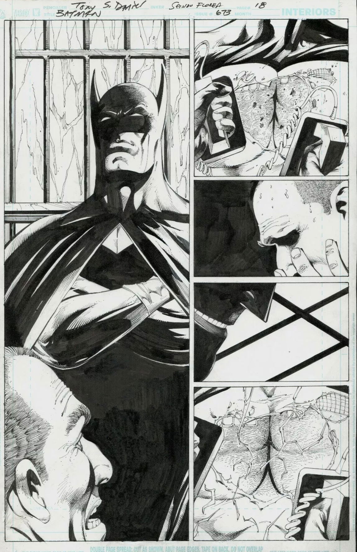 Batman #673 p. 18 by Tony Daniel and Sandu Florea, in Daryl R's Batman  published pages (main Batman title) ? Comic Art Gallery Room