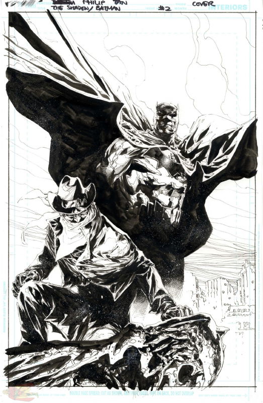 Shadow / Batman #2 cover by Philip Tan, in Daryl R's The Shadow ?? ?  Comic Art Gallery Room