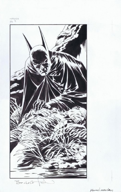 Batman Hidden Treasures p. 9 by Bernie Wrightson & Kevin Nowlan, in Daryl  R's Wrightson Batman ? Comic Art Gallery Room