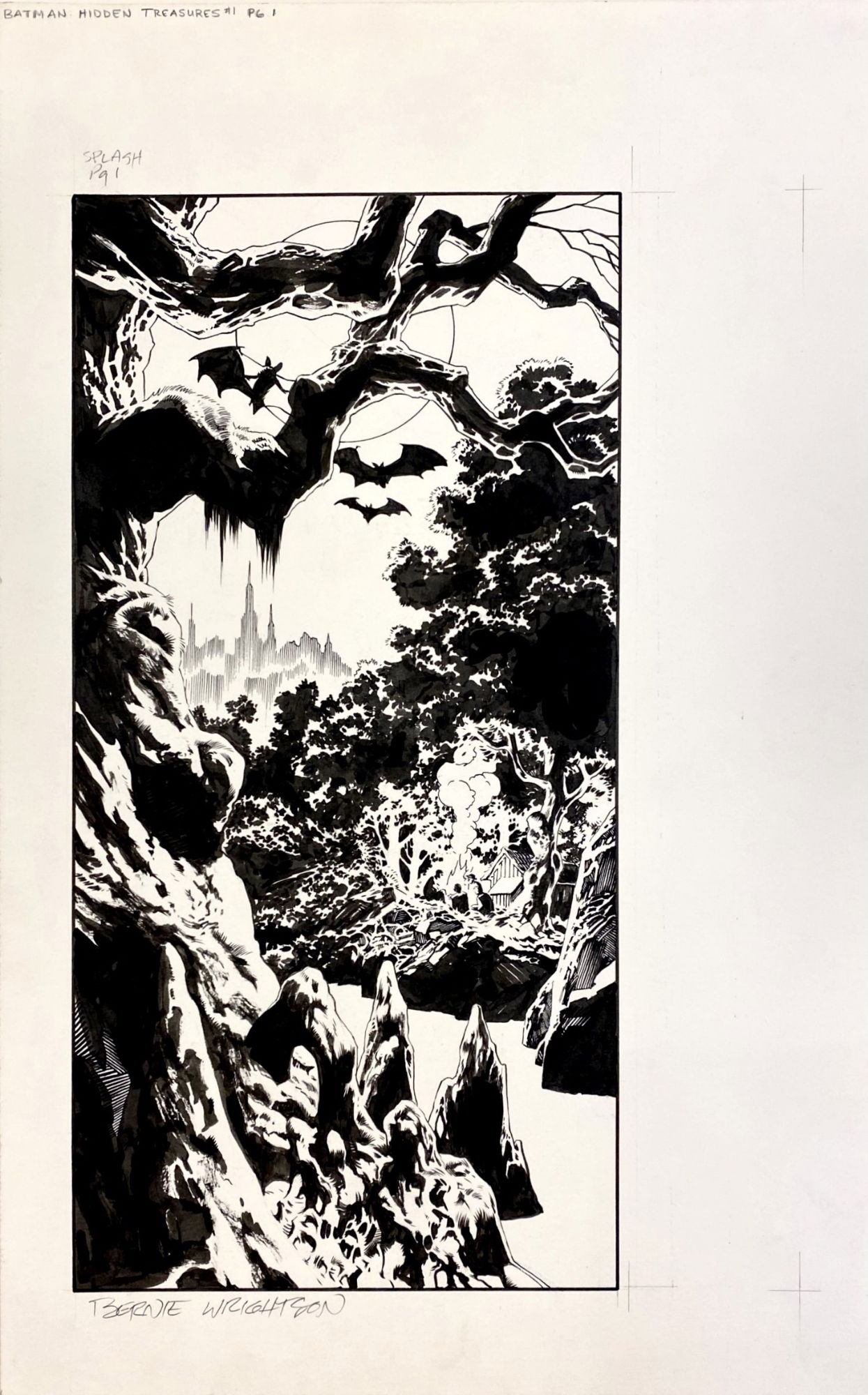 Batman Hidden Treasures P 1 By Bernie Wrightson And Kevin Nowlan In Daryl R S Wrightson Batman 驪