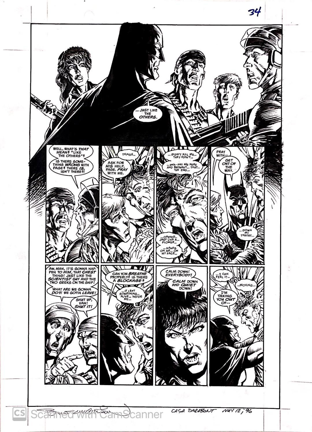 Batman Aliens 1 P 34 By Bernie Wrightson In Daryl R S Wrightson Batman Comic Art Gallery Room