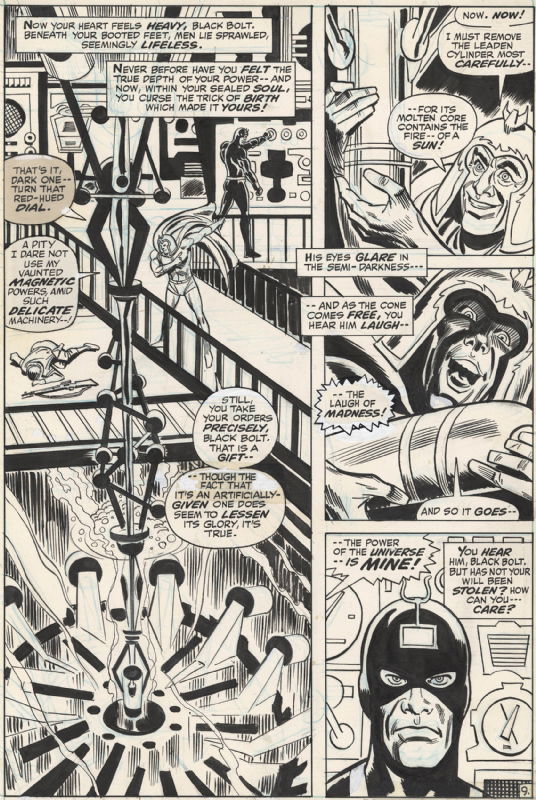 Amazing Adventures #10 page 9 by Mike Sekowsky Magneto vs the Inhumans ...