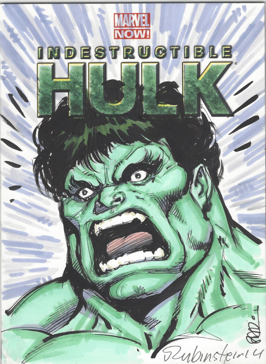 Incredible Hulk, in Bill O'Donnell's Joe Rubenstein Comic Art Gallery Room