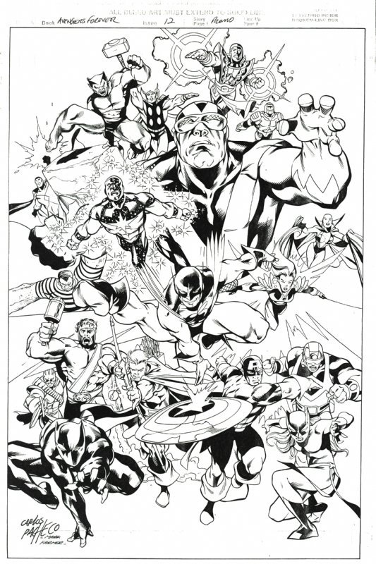 Cover, in John Papandrea's Avengers Forever Issue 12 by Pacheco and ...