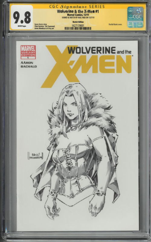 Kael Ngu - Emma Frost, in Ronald Lee's Blank Sketch Covers Comic Art ...