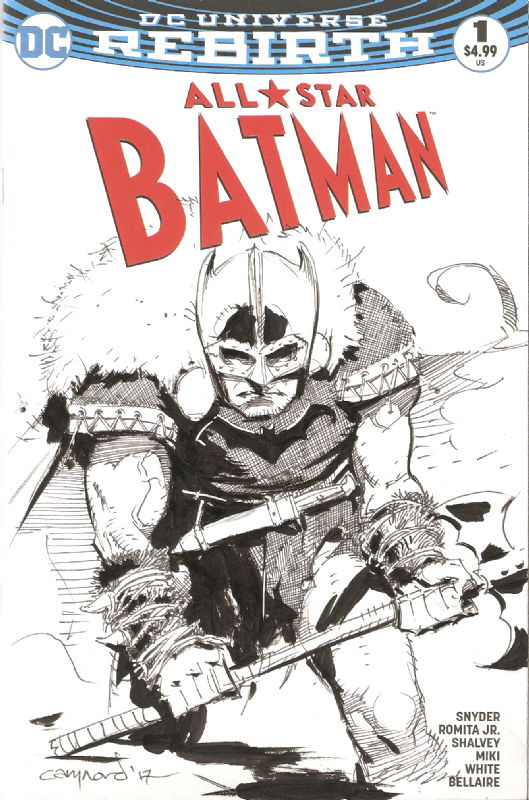 Batman viking blank sketch cover by Cary Nord, in clay duchene's Blank  comic sketch art Comic Art Gallery Room