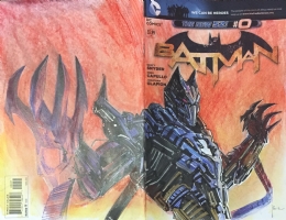 Azbats on blank sketch cover by Richard Pace Comic Art