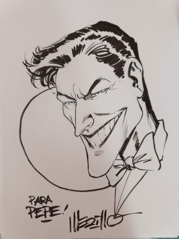 Joker, in Pepe Hernandez's Convention Sketch Comic Art Gallery Room