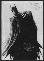 Brian Bolland - Batman sketch 1985, Speakeasy 65, August 1986 Comic Art