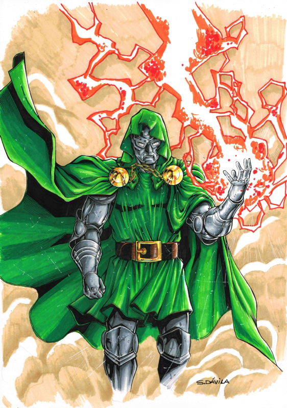 DOCTOR DOOM., in SERGIO DAVILA's commissions Comic Art Gallery Room