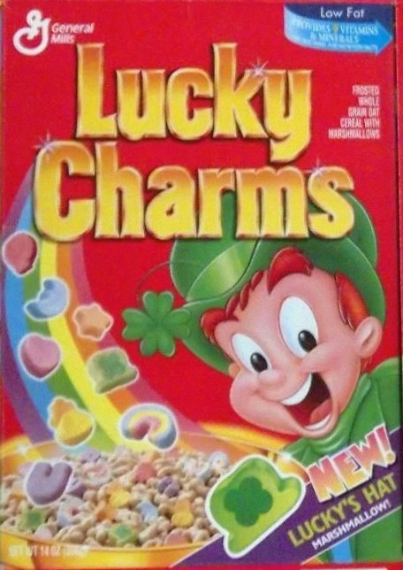 Olympics Lucky Charms FRIDGE MAGNET cereal box 