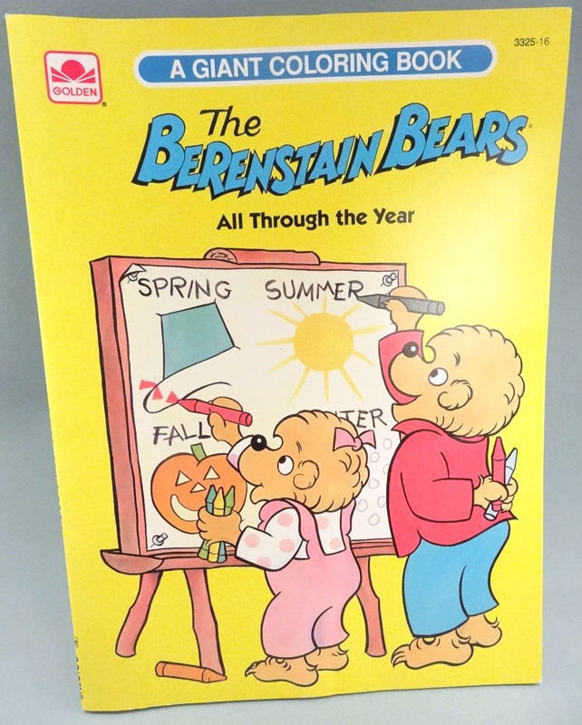 The Berenstain Bears All Through the Year 1991 Golden Giant Coloring ...