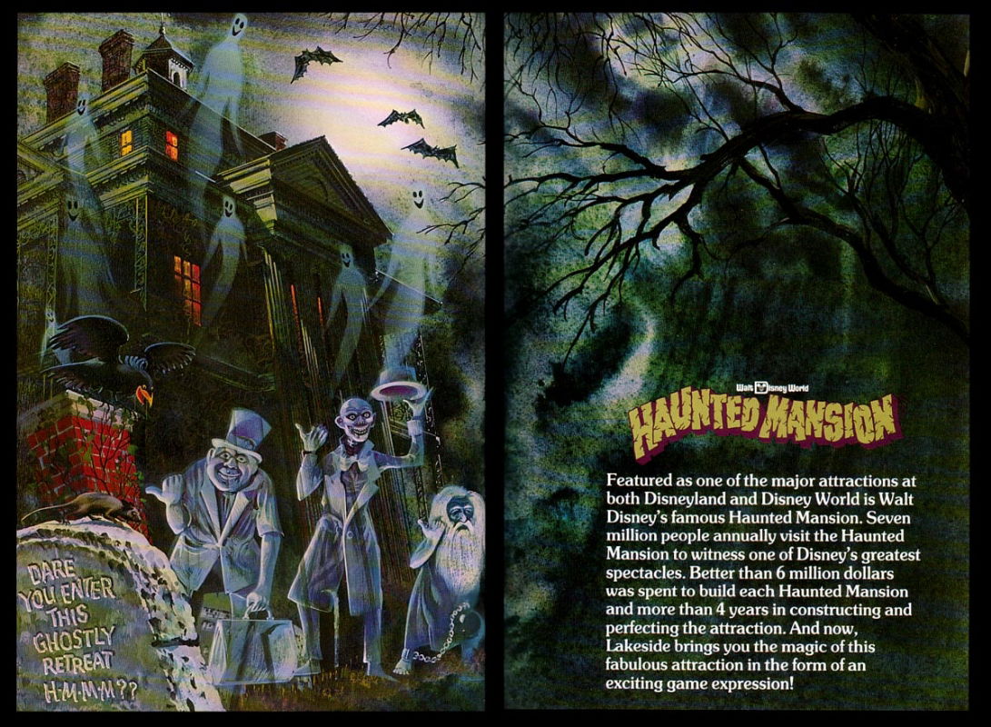 Disneyland Haunted Mansion Hitchhiking Ghosts Fall 1974 Disney