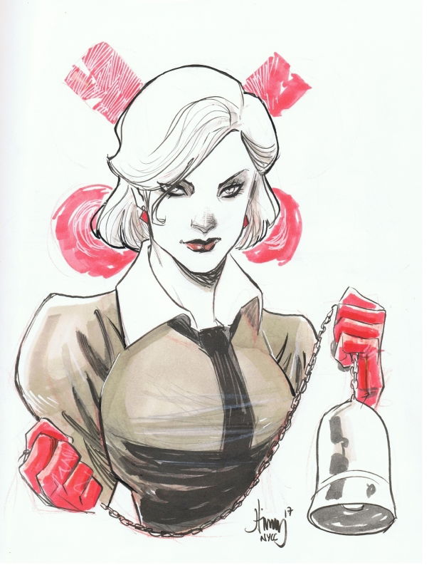 John Timms - Harley Quinn, In Brian B's Commissions Comic Art Gallery Room