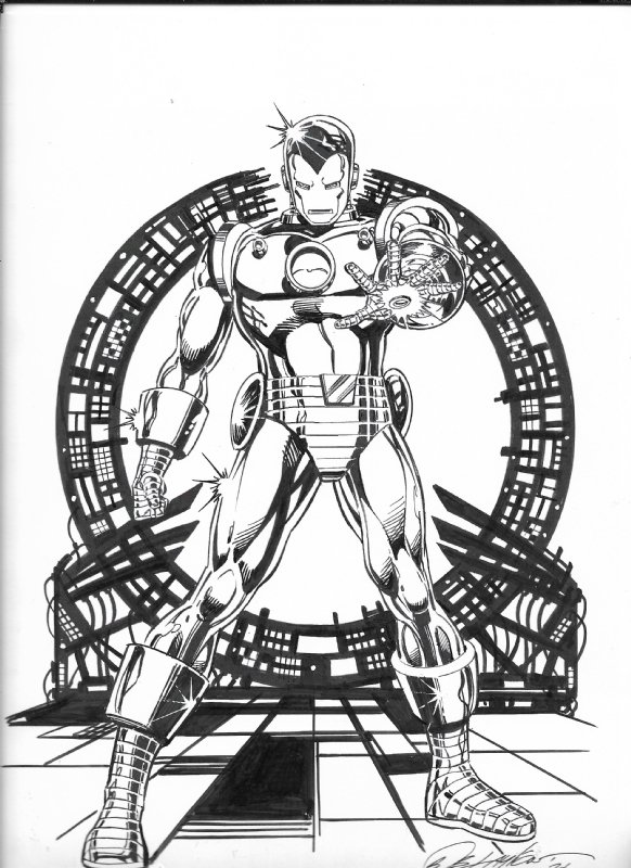 Iron Man By Bob Layton In Michael Parker S Commissions Comic Art Gallery Room