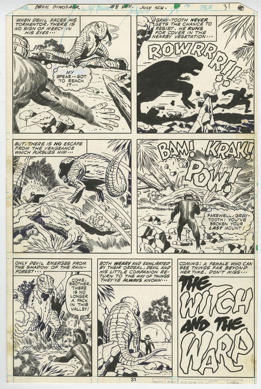 Devil Dinosaur #8 , in Christian Slade's Vintage Pages Comic Art ...