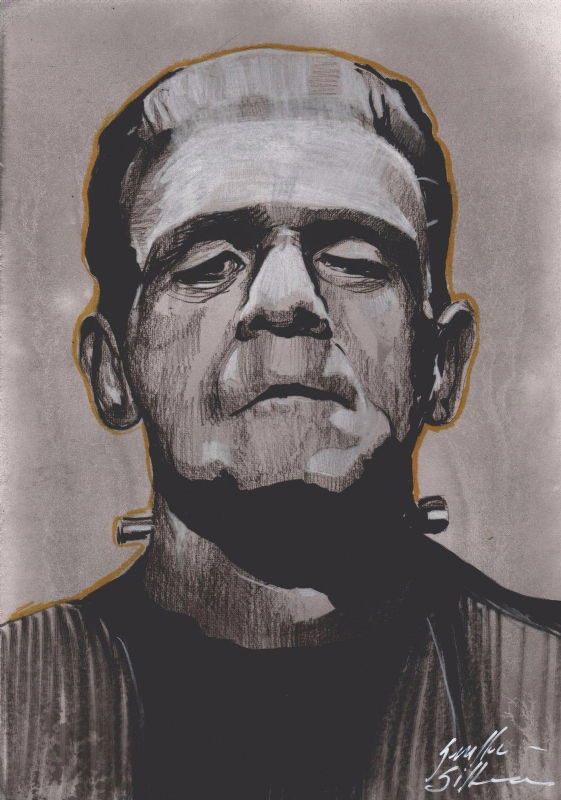 Frankenstein, in Guilherme Silva's GUILHERME SILVA Comic Art Gallery Room