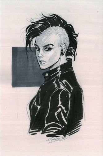 Lisbeth Salander - Sketch, in Anthony Letizia's My Collection Comic Art ...