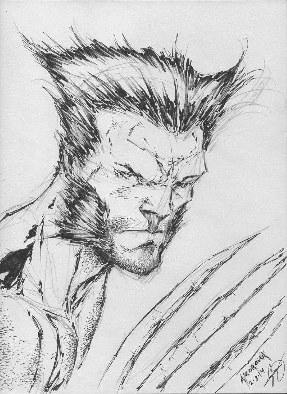 Wolverine Sketchbook Page 030 Adelso Corona, in Franklin Keener's ...